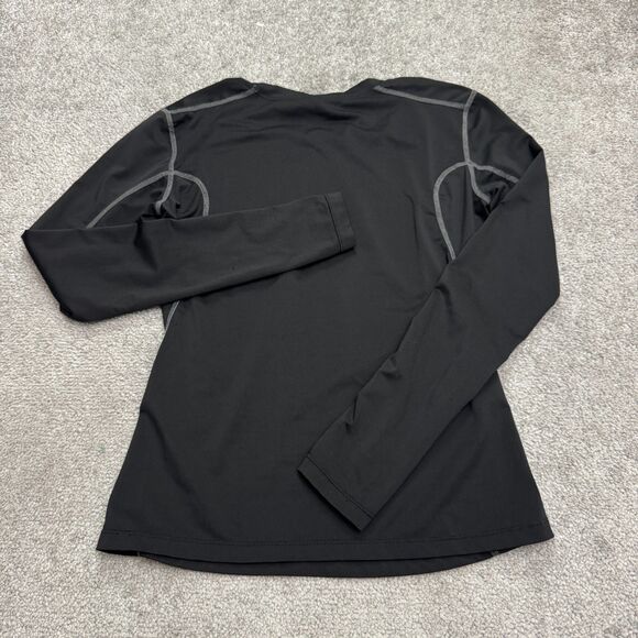 Unbranded Performance Active Long Sleeve Shirt Womens Small Black Crew Neck Run - Picture 2 of 10